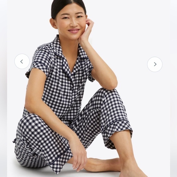 Draper James Pajama Top in Gingham - Picture 4 of 16